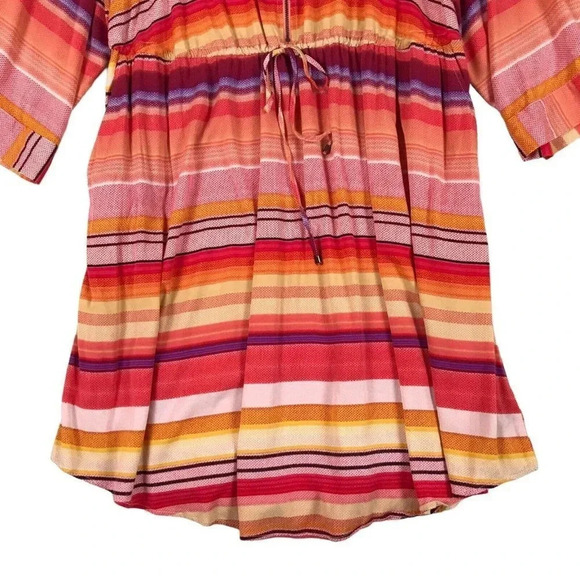 Torrid Shirt Dress Zip Front Size 3 3X Pockets Drawstring Waist Roll Tab Sleeves - Picture 3 of 15